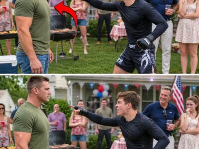 My Rich Neighbor’s Black Belt Son Demanded a Fight — Unaware I Once Led a Navy SEAL Team