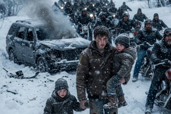 Runaway Boy Saved Two Bikers’ Twins During a Deadly Blizzard — He Was Alone, Forgotten, and Fighting to Survive, But One Brave Decision in the Frozen Storm Changed Everything. Days Later, 700 Hells Angels Arrived Not to Judge Him, But to Give Him the Protection, Love, and Family He Never Had, Proving That the Most Unexpected Hero Can Come From the Most Broken Place