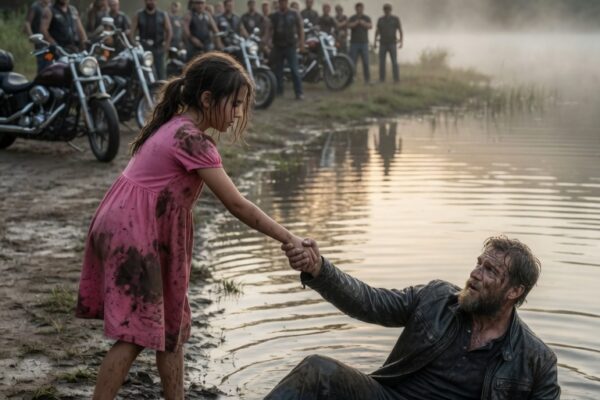 A Runaway Girl Saved a Biker’s Life When Everyone Else Walked Away — But Nobody Expected That One Brave Act Would Lead 23 Riders to Uncover a Hidden Secret Buried for Years, Revealing the Truth Behind Her Disappearance, Changing the Course of Her Life Forever, and Bringing a Powerful Biker Brotherhood Together to Protect the Girl Who Once Had No One to Protect Her