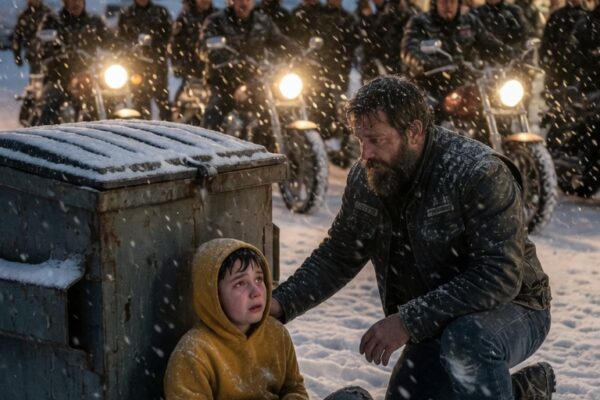 “I’m Cold… Please Help Me,” Frozen Boy Begged on a Lonely Night — His Heartbreaking Words Stopped 180 Bikers in Their Tracks, But What They Discovered About the Person Supposed to Protect Him Uncovered a Shocking Hidden Truth, Changed Everything They Thought They Knew, and Led the Biker Brotherhood to Give the Forgotten Boy the Safety, Love, and New Beginning He Had Been Desperately Waiting For