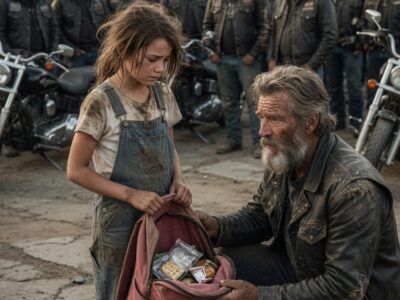 “I Carry Everything I Own in This Bag…” Little Girl Whispered to a Hells Angel With Nothing but a Small Backpack and a Broken Heart — Her Simple Words Revealed a Story Nobody Expected, and Within Hours, 500 Bikers Rose Up Together to Uncover the Truth, Protect the Forgotten Child, and Give Her the Family, Hope, and New Beginning She Had Always Dreamed Of