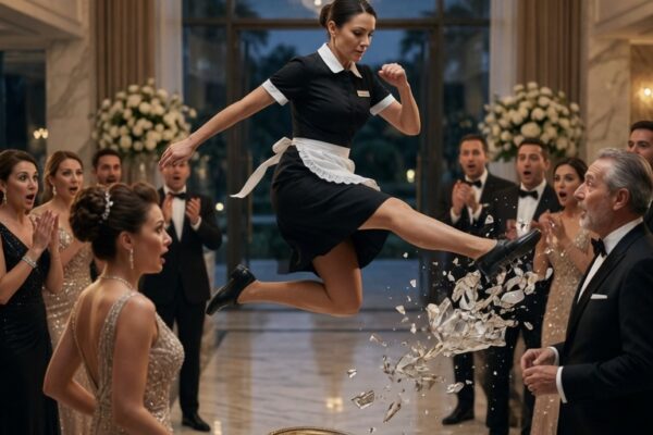 The Billionaire’s Fiancée Ridiculed the Maid Upon Her Arrival—Until a Single Flying Kick Shocked the Entire Room!
