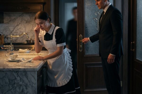 The Housekeeper Was Weeping in the Crime Boss’s Kitchen… Then He Secured the Door and Demanded to Know Who Had Harmed Her