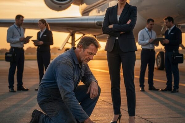 The CEO Watched Him Sketch Three Rings on the Ground — Seven Minutes Later, Her Engine Roared to Life.