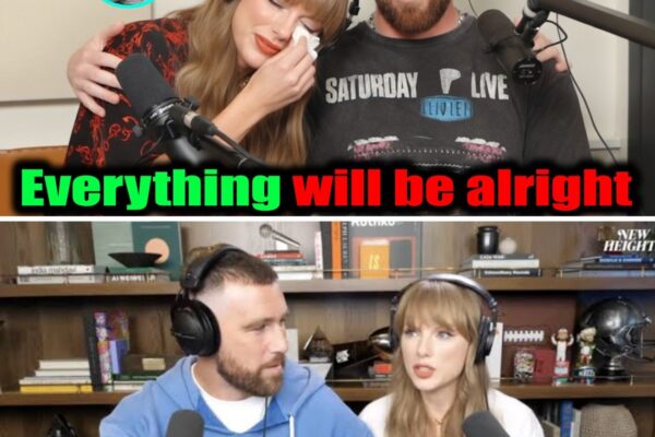Travis Kelce moved Taylor Swift to tears when he talked about their first child on New Heights