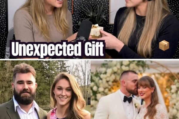 Taylor Swift BLUSH as Kylie Kelce Surprises Her with UNEXPECTED Wedding Gift on Live Podcast