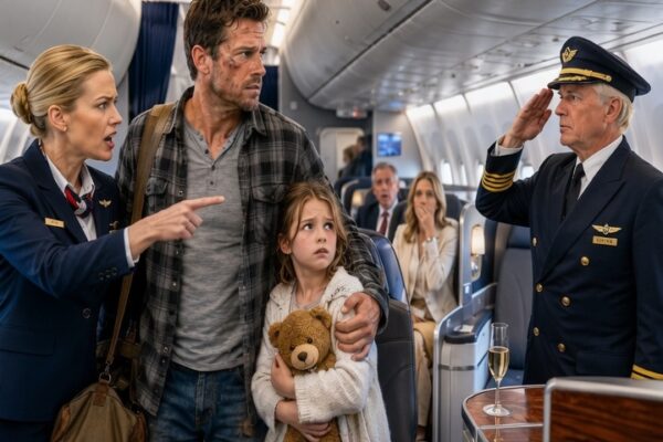 The Airline Threw a Single Dad and His Daughter Out of First Class — Then the Pilot Walked Out And