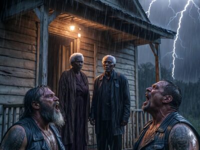 “You’re Our Last Hope… Please Let Us Stay Tonight” — Two Bikers Begged the Black Elderly Couple..