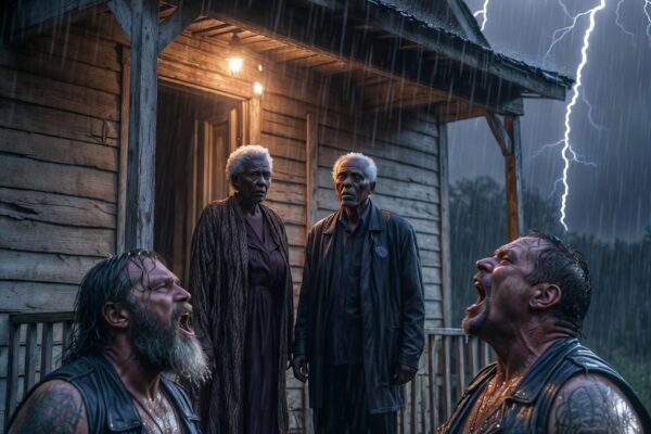 “You’re Our Last Hope… Please Let Us Stay Tonight” — Two Bikers Begged the Black Elderly Couple..