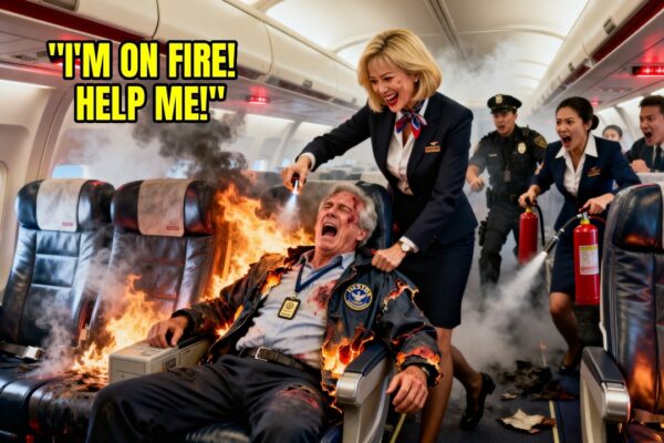 Karen Set Fire to Sleeping Passenger’s Seat on Flight 909 — Right Away Got What She Deserved