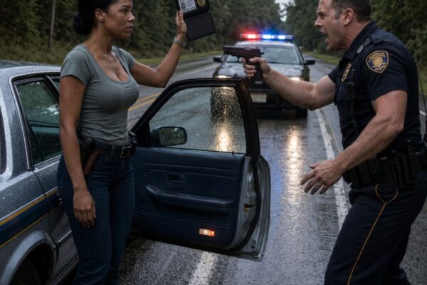 Cop Pulls Gun At Black Woman, Laughs at Her FBI Badge – 2 Minutes Later, He’s in Handcuffs 