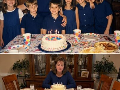 I WAITED 4 HOURS FOR MY 6 CHILDREN TO ARRIVE FOR MY 60TH, BUT THE HOUSE STAYED QUIET – UNTIL A POLICE OFFICER HANDED ME A NOTE THAT FROZE MY HEART