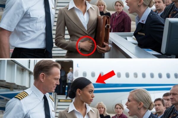 Gate Agent Says “No Seat for Black Girl” — Seconds Later, Pilot’s Announcement Silences Everyone 