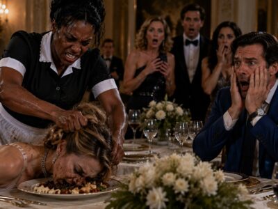 She Humiliated the Wrong Maid in Front of Everyone, Mocking Her, Ordering Her Around, and Publicly Trying to Embarrass Her as If She Had No Voice—But Seconds Later, the Quiet Maid Finally Stood Her Ground and Revealed Something No One in the Mansion Expected. The room fell completely silent as the arrogant woman realized she had badly misjudged the person standing in front of her. Then the billionaire walked in, heard what had happened, and asked one simple question that made everyone freeze—because the maid’s true connection to the household was about to turn the entire confrontation upside down and leave everyone stunned.