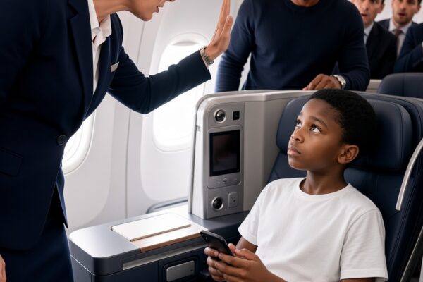 A Flight Attendant Slapped a Black Billionaire’s Son During a First-Class Dispute, Assuming He Was Just Another Difficult Passenger—But One Phone Call to His Family Revealed a Connection That Sent Shockwaves Through the Airline
