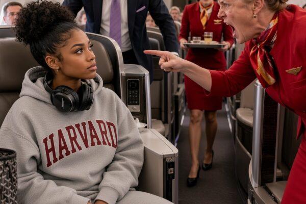 A Flight Attendant Shouted at a Black Teen in First Class, Questioning Why She Was Sitting There and Ordering Her to Move—But She Had No Idea the Girl’s Father Was the Owner of the Entire Airline