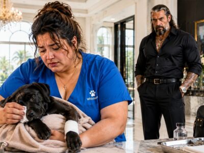 I Carried the Mafia Boss’s Sick Puppy Through the Cold Night, Refusing to Give Up Even When Everyone Else Had Walked Away — But I Never Knew the Mysterious Owner Was Watching My Every Move. The Powerful Mafia Boss, Known for His Ruthless Reputation and Untouchable World, Saw Something in Me That No One Else Did: Compassion, Loyalty, and a Heart That Could Save What He Loved Most. When He Finally Revealed Himself, I Expected Anger or Suspicion… But His Unexpected Words Left Me Speechless. The Night I Saved His Beloved Puppy Became the Moment That Changed Both of Our Lives Forever.