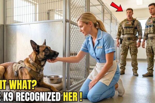 A Military K9 Had Refused Every Meal Since His SEAL Handler Died, Ignoring Trainers, Medics, and Commanders—Then a Rookie Waitress Entered the Facility, and the Grieving Dog Suddenly Stood Up Like He Recognized Something Everyone Else Had Missed