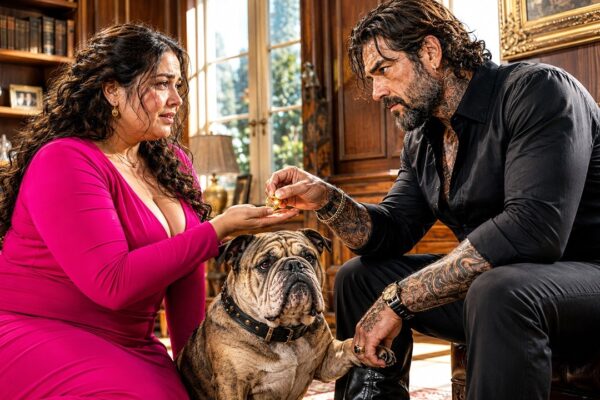 I Cleaned the Mafia Boss’s Feared Bulldog When Everyone Else Was Too Afraid to Go Near It — I Was Only a Poor Worker Trying to Help an Injured Animal, Never Expecting the Most Dangerous Man in the City to Notice Me. The ruthless Mafia boss had spent years trusting no one, but when his legendary guard dog accepted my care, everything changed. What began as a simple act of kindness revealed a hidden side of the powerful man everyone feared. Then, in front of everyone, he made a shocking decision that left the entire room speechless: he asked me to wear his ring. But the truth behind his unexpected choice would change both our lives forever…