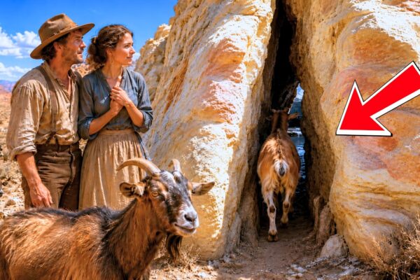 Their Goats Kept Slipping Through a Tiny Crack in the Rock, and the Couple Thought It Was Just Another Strange Problem on Their Remote Farm — Until They Followed Them One Day and discovered something nobody in the valley had ever seen before. Hidden deep behind the rocky wall was a massive underground reservoir filled with crystal-clear water, a forgotten natural treasure that could change their entire future. The discovery stunned the local community and transformed their struggling land into a place of hope and prosperity. But as they uncovered the mystery of how the hidden water source had remained untouched for decades, they realized the secret behind the mountain was far greater than they ever imagined…