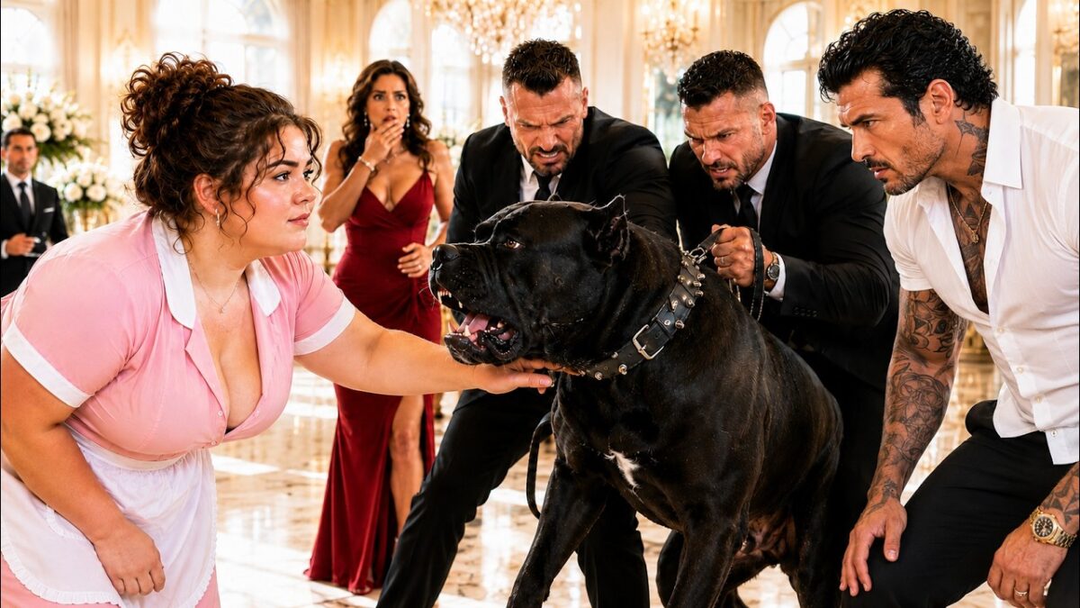 The Mafia Boss’s Legendary Cane Corso Rejected Every Trainer, Guard, and Stranger Who Tried to Approach Him — The Feared Dog Hadn’t Trusted Anyone Since a Tragic Secret Changed His Life. Everyone in the mansion believed the massive guardian was impossible to tame, until a quiet plus-size housekeeper with no experience stepped forward and gently reached for his collar. What happened next stunned the entire household, leaving the powerful mafia boss questioning everything he thought he knew about loyalty, trust, and the one person who could reach the heart of his most dangerous companion.