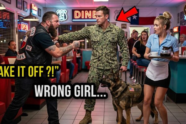 “TAKE IT OFF, BITCH.” Bikers Harassed the Rookie Waitress — Then a Navy SEAL and His K9 Stood Up