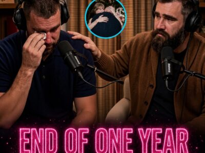 Travis Kelce Gets Unusually Emotional on Podcast Reflecting on One-Year Anniversary of Marriage to Taylor Swift