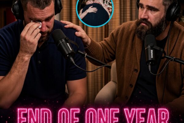 Travis Kelce Gets Unusually Emotional on Podcast Reflecting on One-Year Anniversary of Marriage to Taylor Swift
