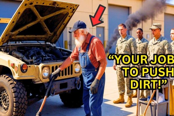 Engineers Saw a Veteran Janitor Fixing a Dead Humvee — Moments Later, the Base Commander Found Out 