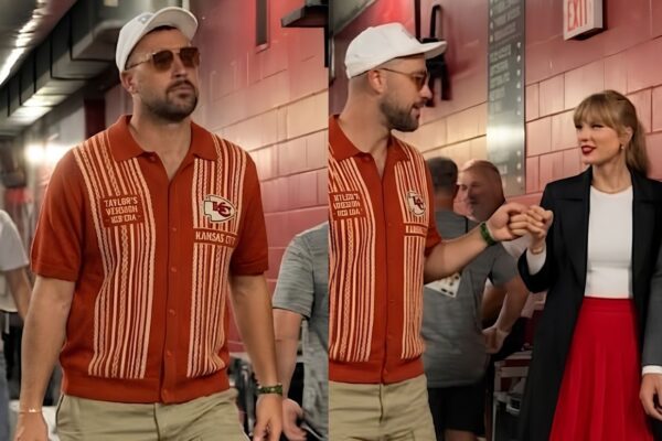 TAYLOR SWIFT AND TRAVIS KELCE’S PRE-GAME FIST BUMP ENRAGES INTERNET AS JASON KELCE WATCHES! Did a quick tunnel exchange before kickoff expose their true dynamic?