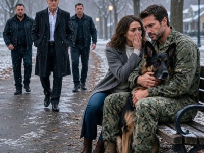 A Young Widow Whispered “Don’t Let Them Take Me Back” When She Found a Navy SEAL for Help, But His K9 Immediately Reacted—Leaving the Veteran Questioning Who She Was and Why the Dog Refused to Let Her Go