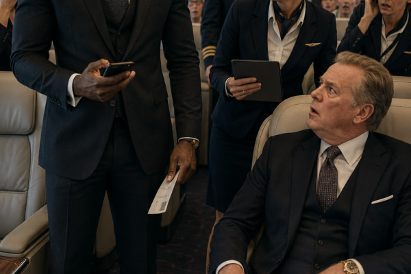 Black CEO Forced Out of First Class for an Airline Investor — 10 Minutes Later, He Grounds the Flight