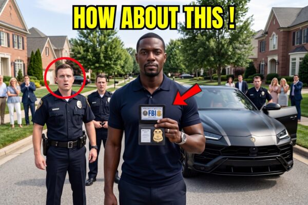 A Cop Smashed the Window of a Black Man’s Lamborghini and Ordered Him Out, Convinced He Was Dealing With Someone Who Didn’t Belong Behind the Wheel of a Luxury Car—But the Calm Driver Never Raised His Voice. Instead, He Slowly Reached Into His Jacket and Pulled Out an Identification Case. The Officer’s Confidence Vanished the Moment He Saw the FBI Badge Inside. His Hands Began to Tremble as Backup Officers Arrived and Realized Who Had Just Been Stopped. Then the Agent Made One Quiet Phone Call—and Within Minutes, the Entire Traffic Stop Turned Into an Investigation the Officer Never Saw Coming.