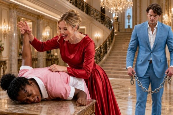 The Billionaire Walked In and Caught His Fiancée Tormenting the Maid in Front of Everyone — She Had Been Humiliating the Quiet Woman for Weeks, Convinced No One in the Mansion Would Ever Dare Defy Her. But the Moment He Saw the Maid Trembling in the Corner While His Fiancée Barked Orders at Her, His Face Turned Cold. She Immediately Tried to Explain, Laughing It Off as a Harmless Lesson, Certain He Would Take Her Side. Instead, the Billionaire Asked One Chilling Question, Removed the Engagement Ring From Her Finger, and Revealed a Truth About the Maid That Left Every Guest Frozen in Absolute Shock.