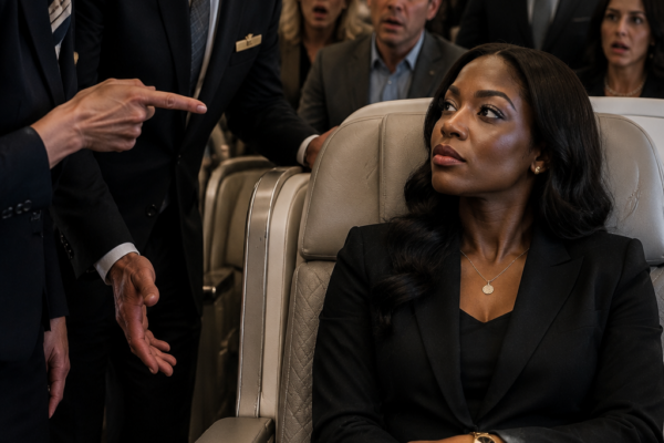 Black Woman Ignored in First Class — Moments Later, Everyone Discovers She’s the Airline’s New CEO