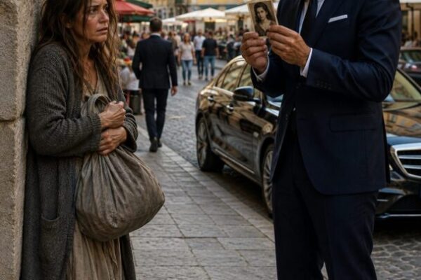 On the verge of leaving, he caught a glimpse of a homeless woman by the road, instantly mistaking her for his wife who vanished a year ago