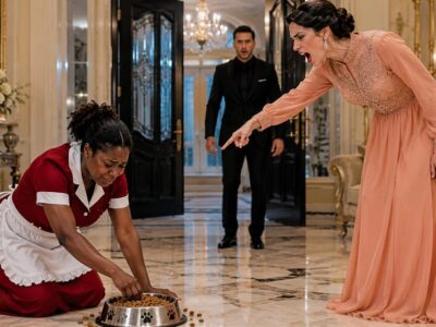 She Forced the Black Maid Into a Cruel Humiliation, Certain No One Would Ever Challenge Her Power Inside the Billionaire’s Mansion — Until the Billionaire Walked In and Witnessed the Truth. Her confident attitude collapsed as he discovered the shocking way his fiancée had treated the loyal maid behind closed doors. In front of everyone, long-hidden secrets, jealousy, and betrayal began to unravel, revealing the strength of the woman who had been silently enduring everything and the decision that would change the future of the entire household.