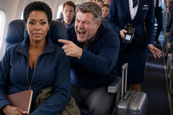A White Passenger Mocked a Black Veteran Sitting in Seat 8A, Questioning How He Could Afford the Ticket—But Minutes Later, the Cockpit Requested a Fighter Pilot, and Everyone Learned Who Had Been Sitting Among Them