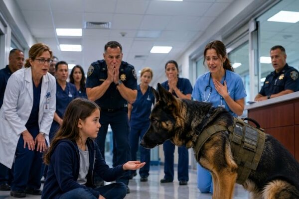 Everyone Was Afraid of the Military K9 Then a 7-Year-Old Girl Sat Beside Him