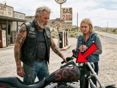 He Found “SOS” Written in Blood on His Bike—Minutes Later, Bikers Came Looking