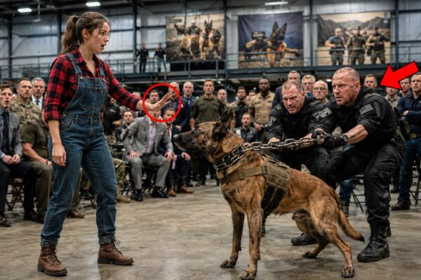 SEAL’s Daughter Walked Into a Retired K9 Auction Alone — The Dogs Froze When She Said Her Dad’s Name