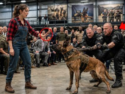 SEAL’s Daughter Walked Into a Retired K9 Auction Alone — The Dogs Froze When She Said Her Dad’s Name