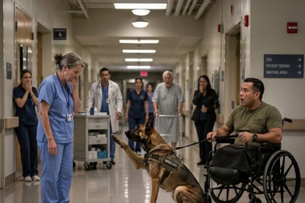 Nobody Knew the Quiet ICU Nurse Was a Navy SEAL — Until the Military K9 Saluted Her