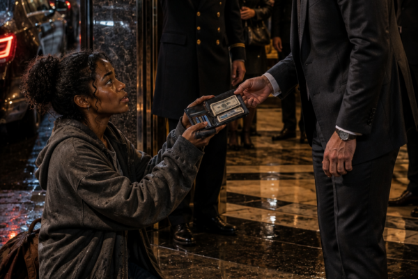 A Billionaire Accidentally Dropped His Wallet—The Homeless Girl’s Next Move Left Everyone Speechless