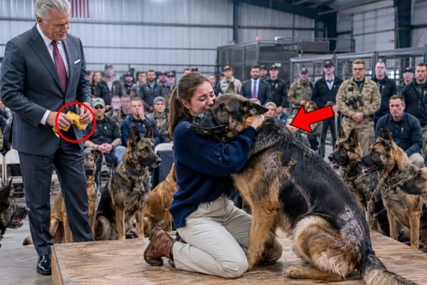 SEAL’s Daughter Entered the K9 Auction Alone – Every Dog Froze at Her Father’s Name.