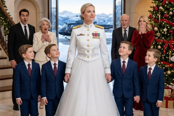 My ex-husband called my pregnancy a lie, walked away, and spent eight years pretending I had invented a child to keep him. So when he invited me to his family’s Christmas dinner, I accepted. He expected me to come alone. But when four little boys crossed that snowy field beside me, he finally saw the truth pride had kept him from asking.