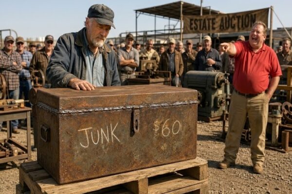 The Auction Laughed at the $60 He Paid for a Welded-Shut Toolbox — Then He Cut It Open That Night