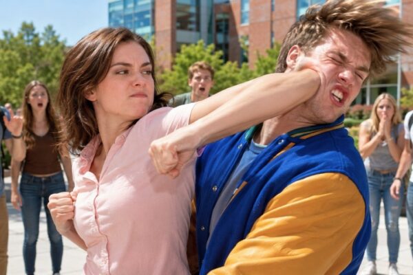 Bullies Grabbed Transfer Freshman’s Collar — Unaware She Is A Secret Martial Artist