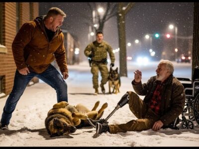His son had beaten and abandoned his veteran father in the snow— A Navy SEAL & K9 intervened.
