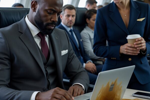 A Flight Attendant Mocked a Black Businessman Sitting in First Class, Questioning How Someone Like Him Could Afford the Seat—But She Had No Idea He Was the Investor Funding the Airline’s Biggest Expansion Project